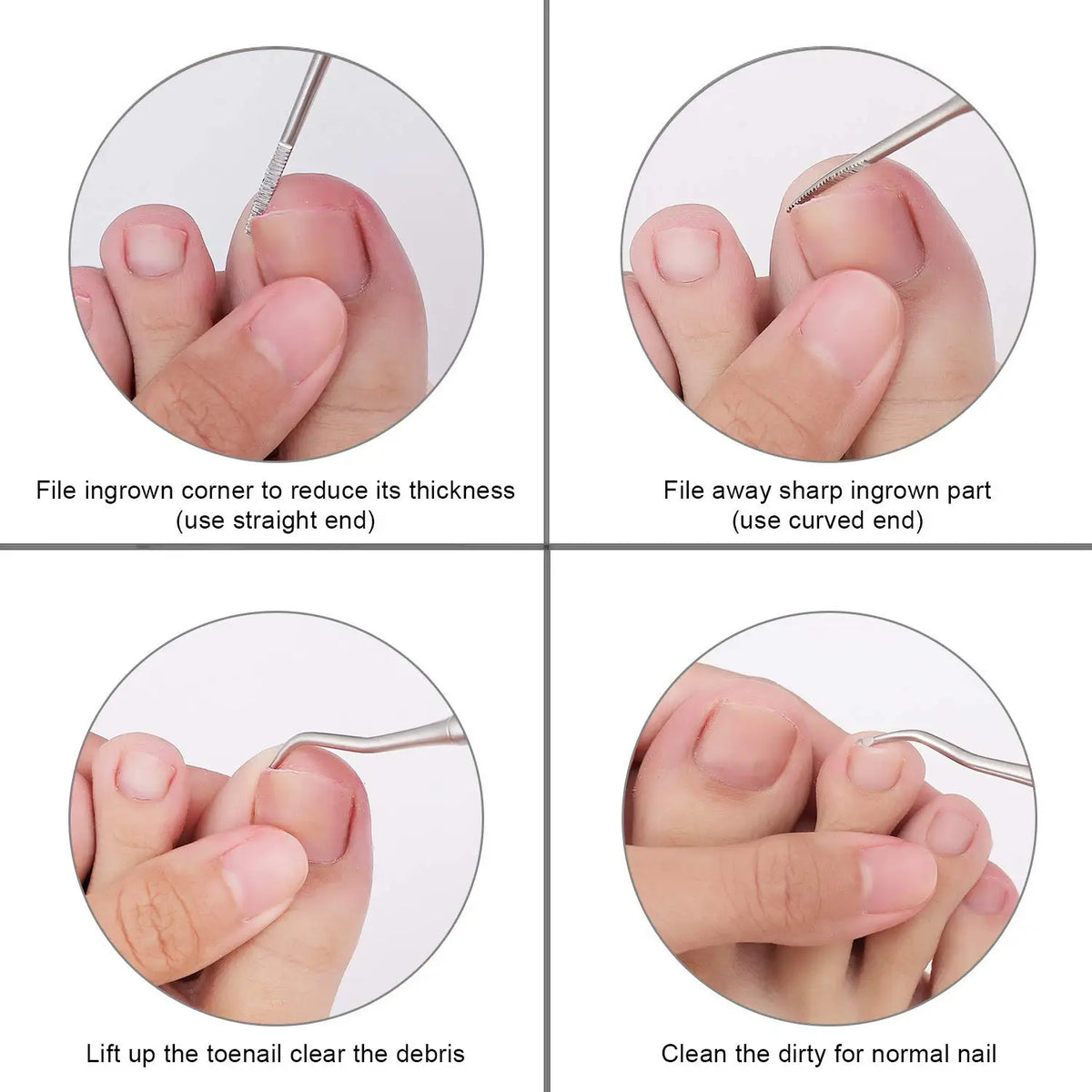 Toenail Clipper for Thick Nails with sharp stainless-steel design for easy grooming of ingrown nails.