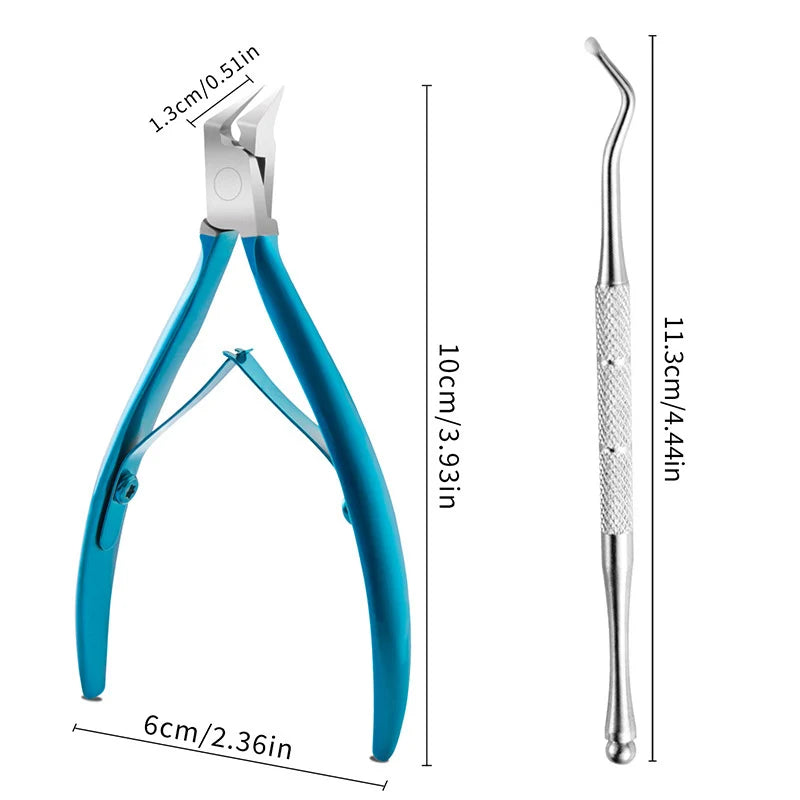 Toenail Clipper for Thick Nails with sharp stainless-steel design for easy grooming of ingrown nails.
