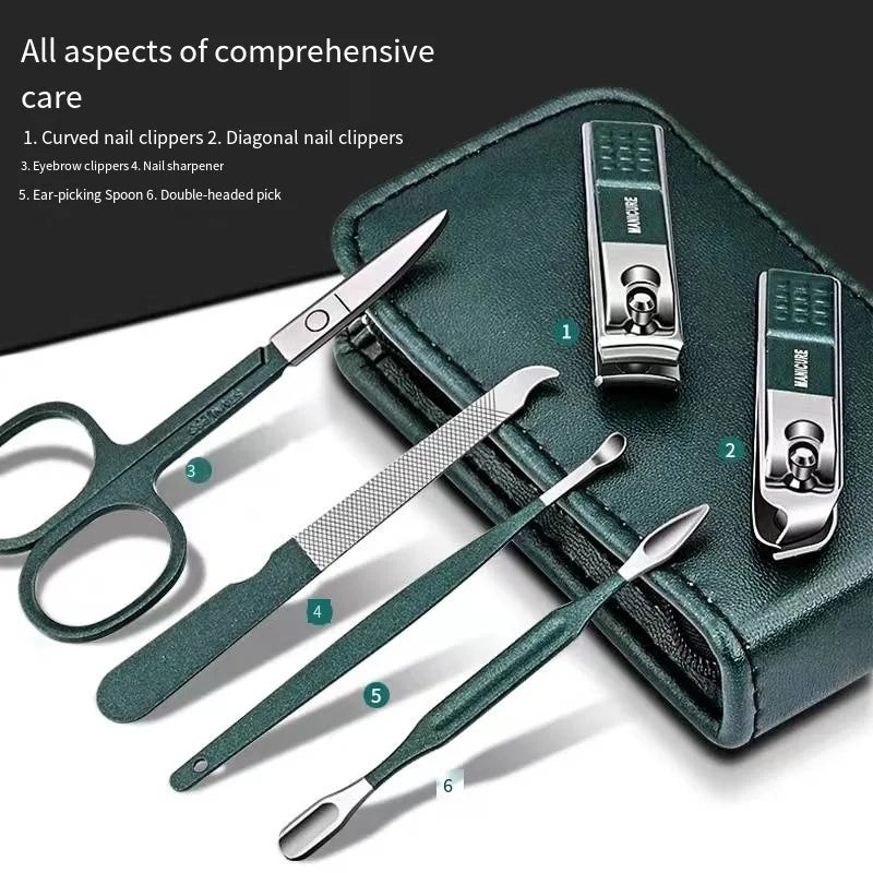 6-Piece Portable Manicure Nail Scissors Set