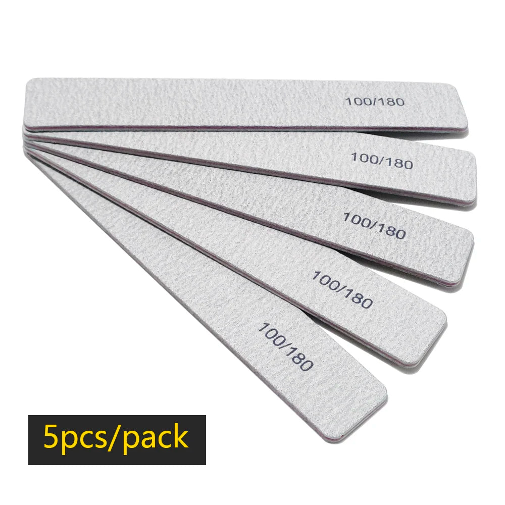 Nail file buffer set worn in use