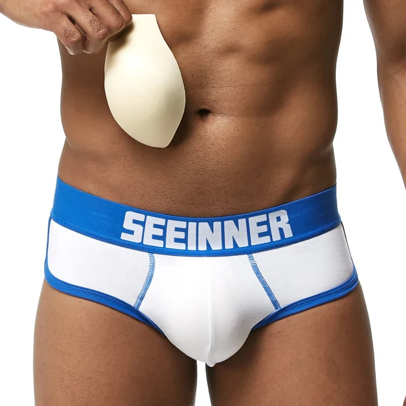 Men's padded boxer shorts with removable butt-enhancing pads | Sānvivá