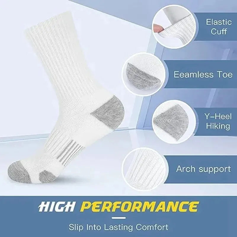 Men's athletic grip socks multi-pack worn during sports