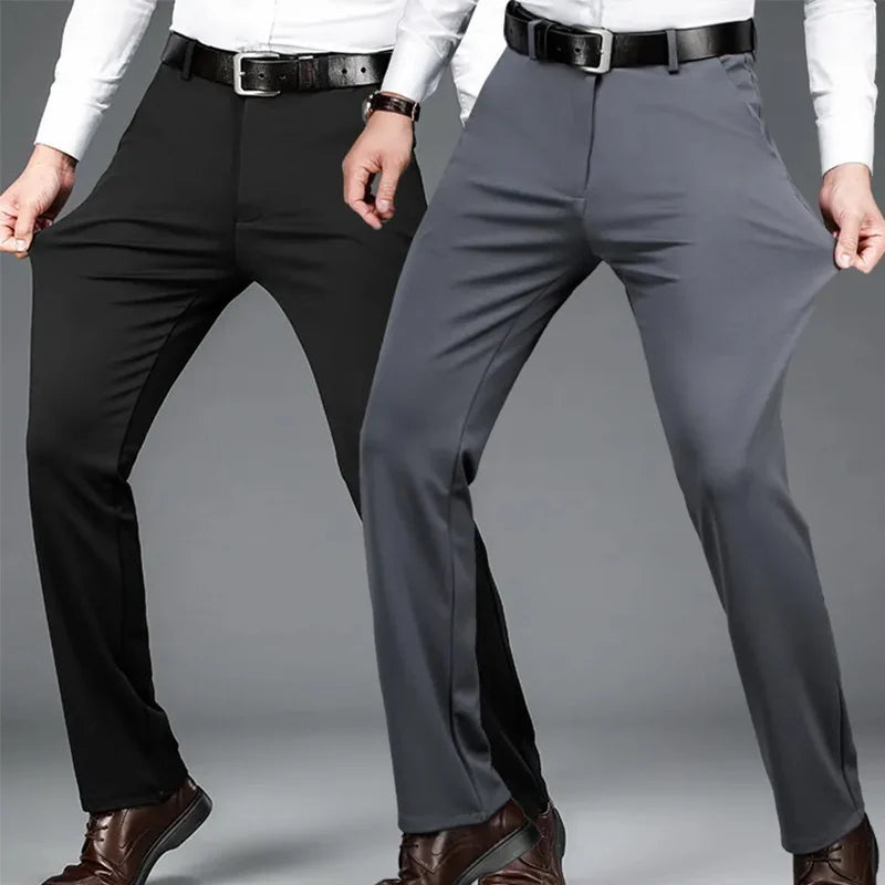Business casual pants front view khaki