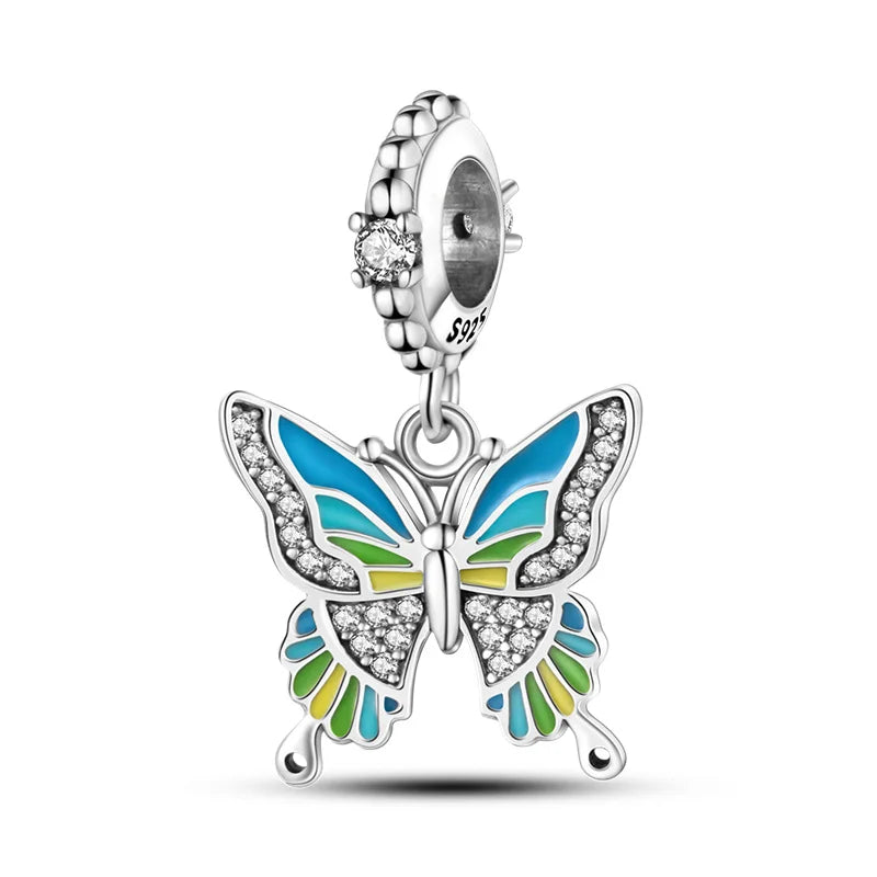 Butterfly Charm Beads – Zircon Bracelet-Compatible Charms