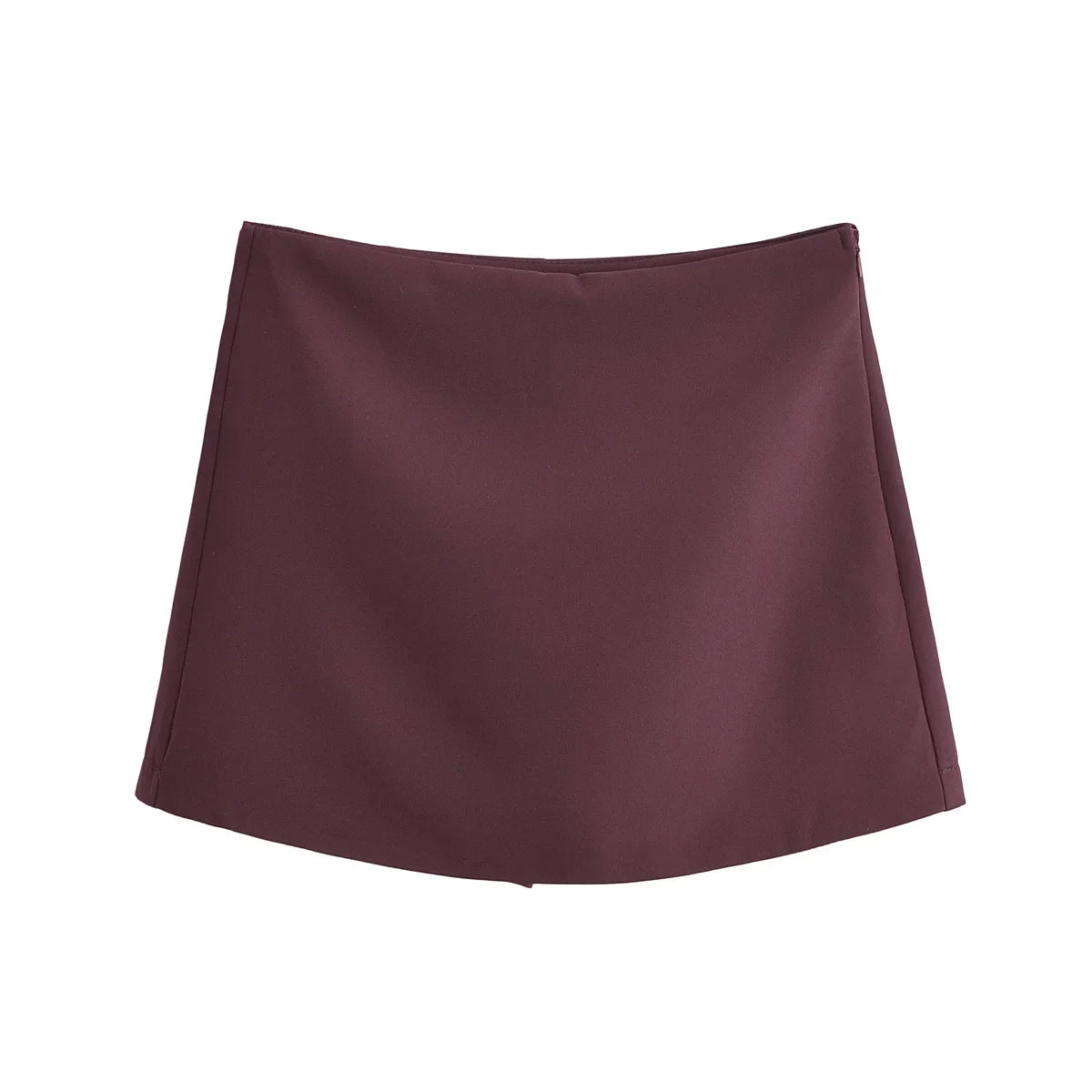 High waist skort dark purple color  