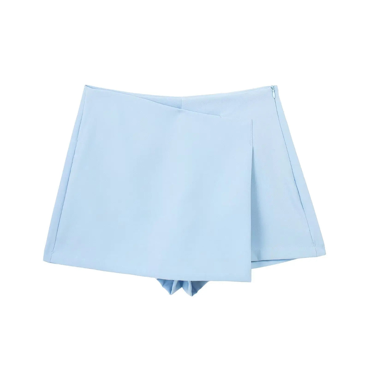 Women's Asymmetrical Side Zip Powder Blue