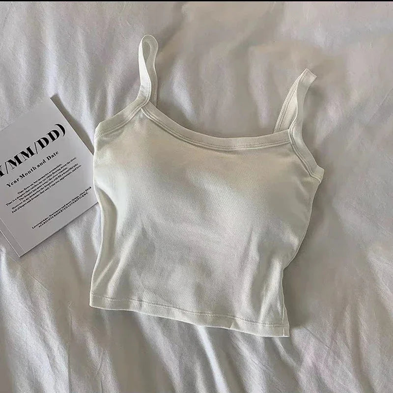 Women's Sleeveless Cami Crop Top