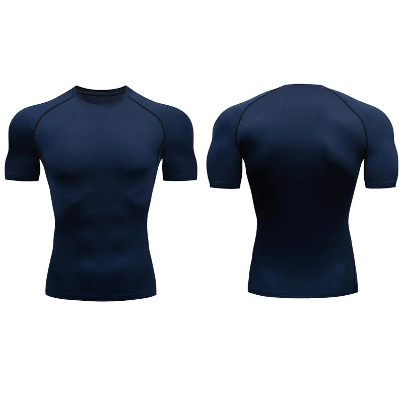 Compression training tee front view