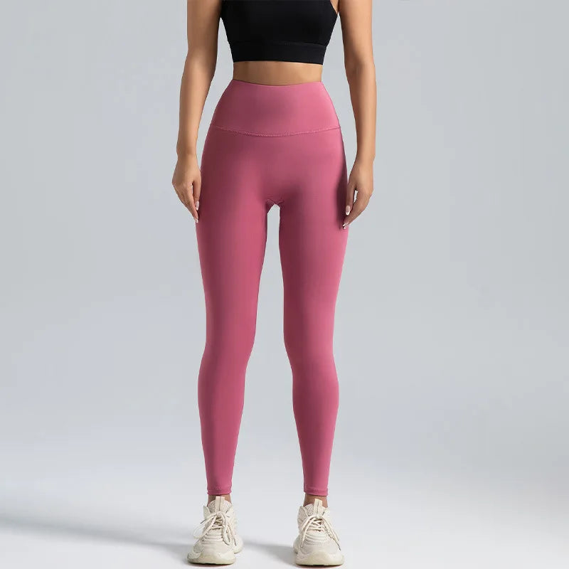  No t-line leggings purple front view