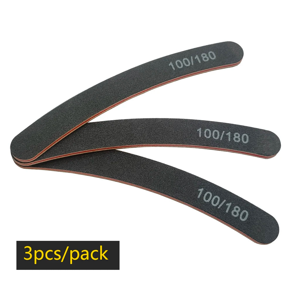 Nail file buffer set worn in use