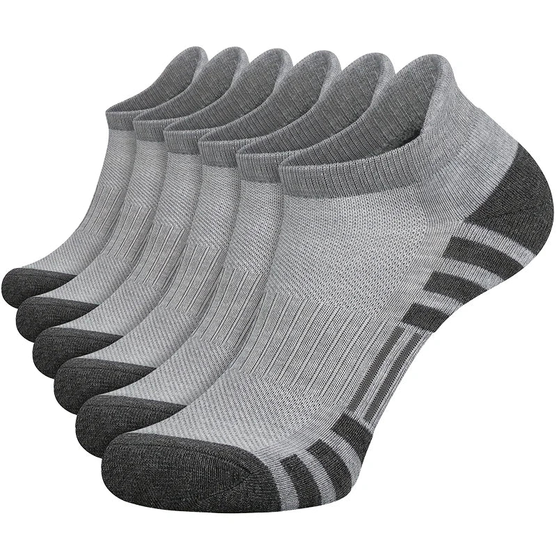 Men's athletic grip socks multi-pack worn during sports