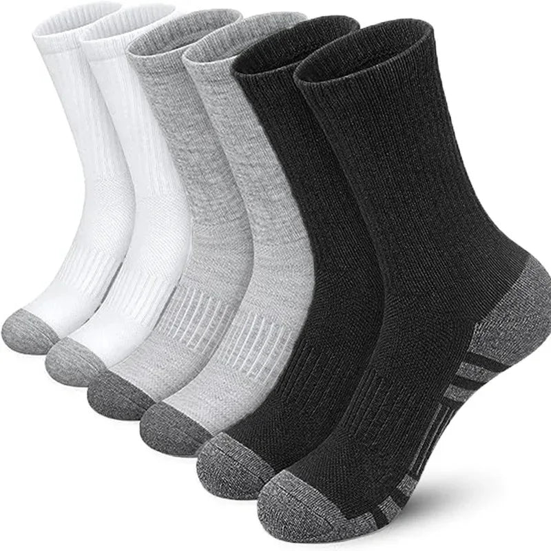 Men's athletic grip socks multi-pack worn during sports