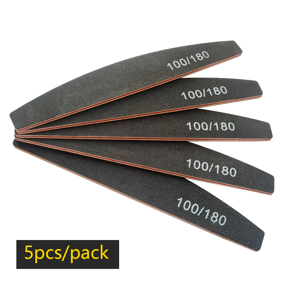 Nail file buffer set worn in use