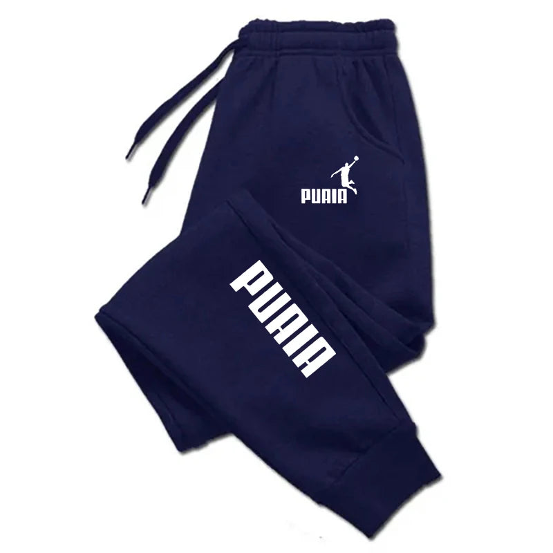 Loose fit jogging trousers front view grey