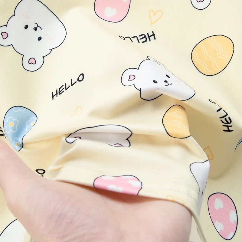 Kids shorts set top detail