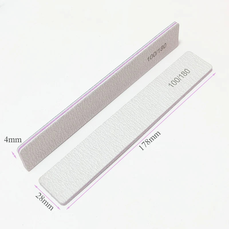 Nail file buffer set worn in use