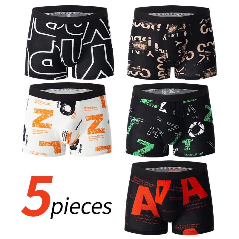 Printed boxers multi-pack front view