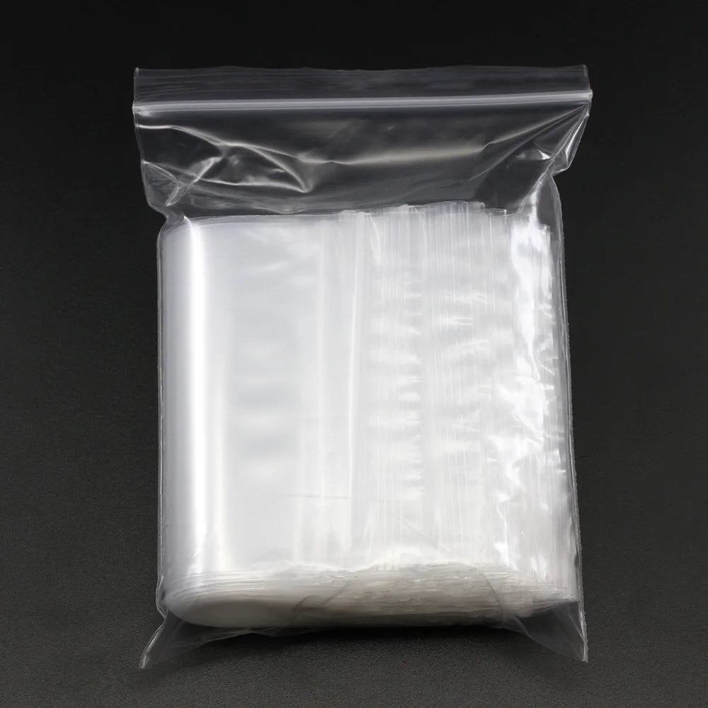 Resealable jewelry storage bags stack of packs