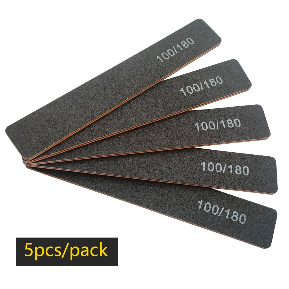 Nail file buffer set worn in use
