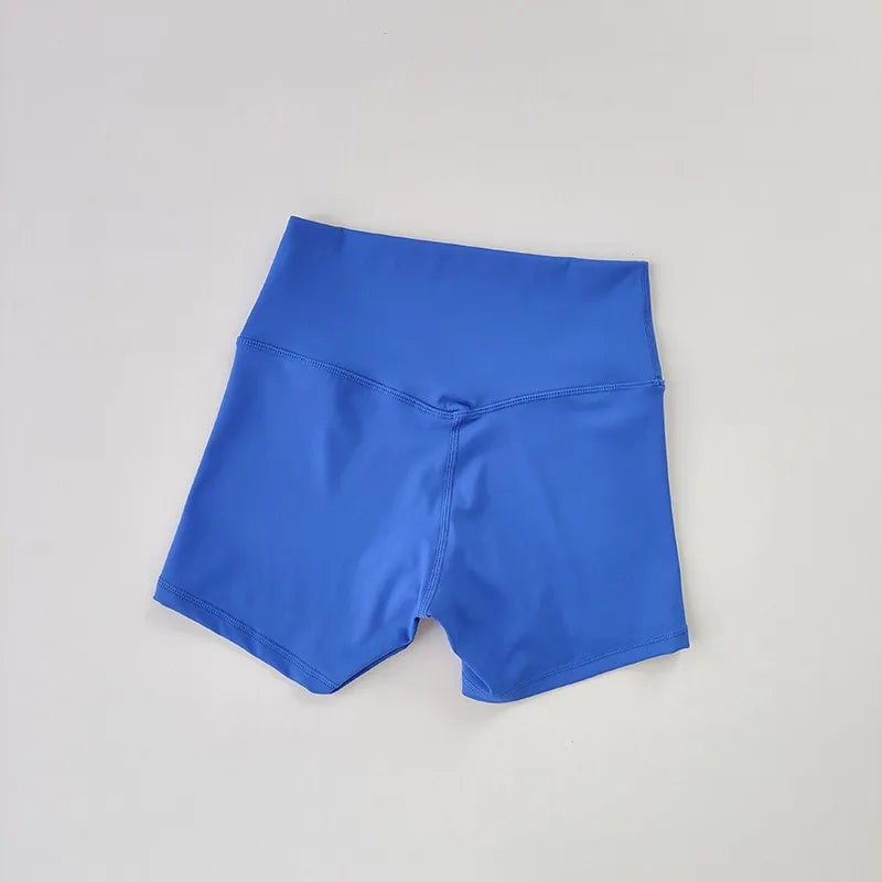 Women's High Waist Push-Up Booty short Blue | Sānvivá