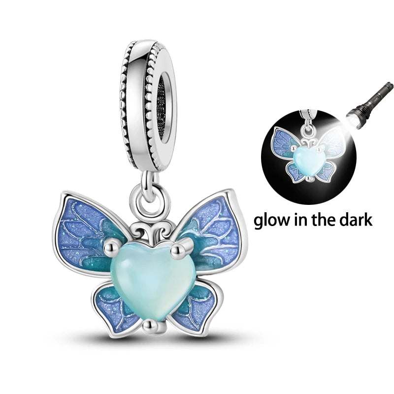 Butterfly Charm Beads – Zircon Bracelet-Compatible Charms