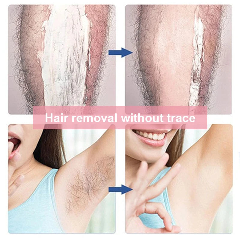 Crystal Hair Eraser Physical Epilator shown in use for hair removal on underarm area.