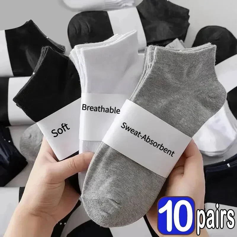 Unisex cotton ankle socks multi-pack mixed colors