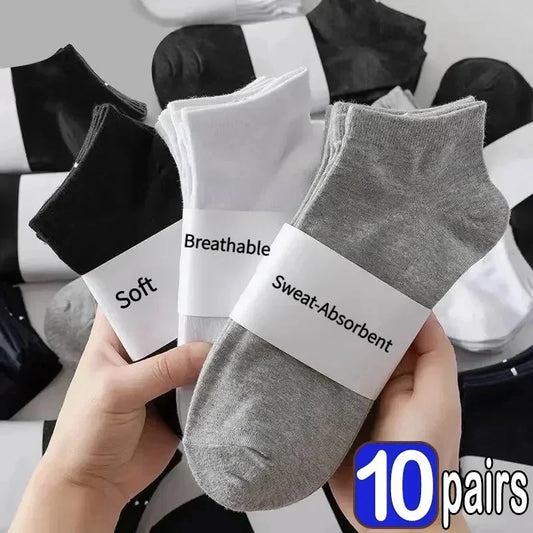 Unisex cotton ankle socks multi-pack mixed colors