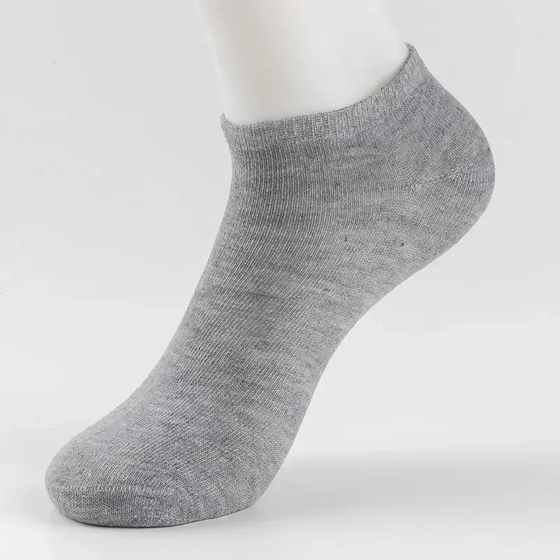 Unisex cotton ankle socks multi-pack mixed colors