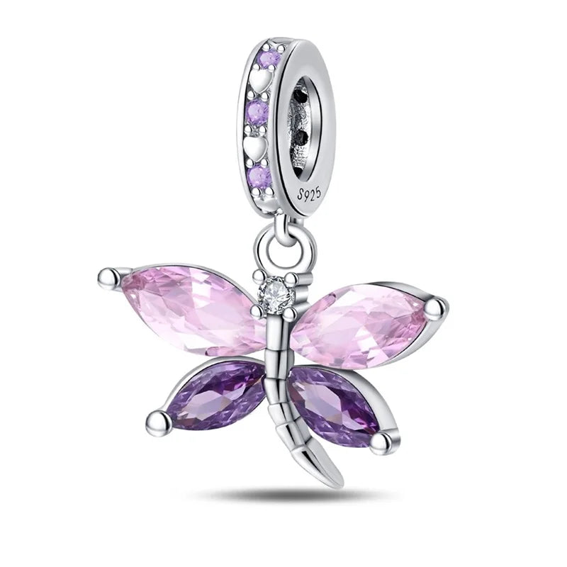 Butterfly Charm Beads – Zircon Bracelet-Compatible Charms