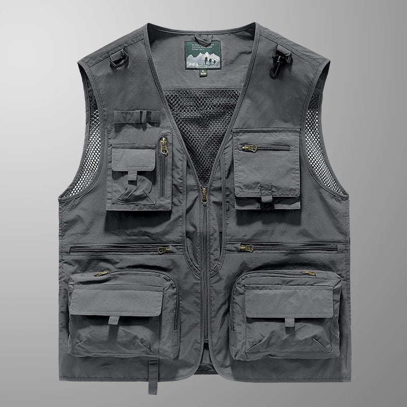 Versatile fashion vest front view orange