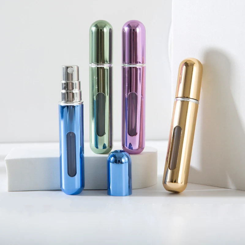 Refillable perfume sample bottle size comparison