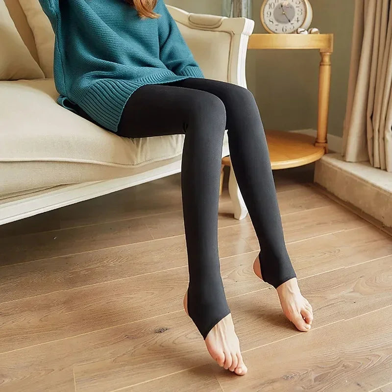 Fleece Lined Thermal Tights Women's Warm Winter Pantyhose