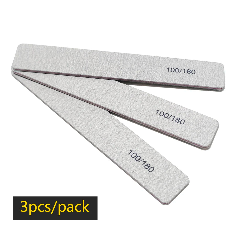 Nail file buffer set worn in use