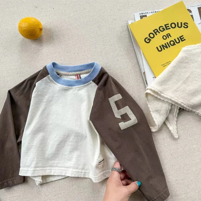 Boys Letter Print Pullover – Casual Graphic Sweatshirt