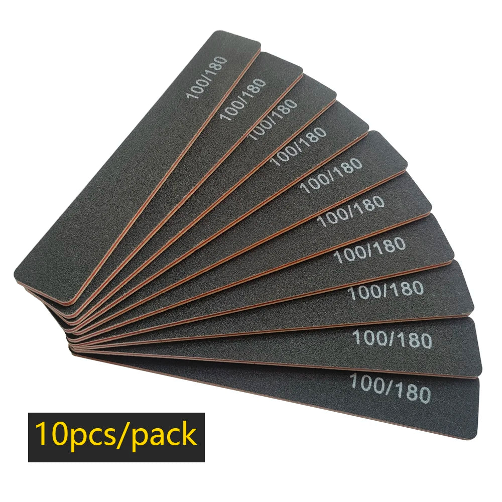 Nail file buffer set worn in use