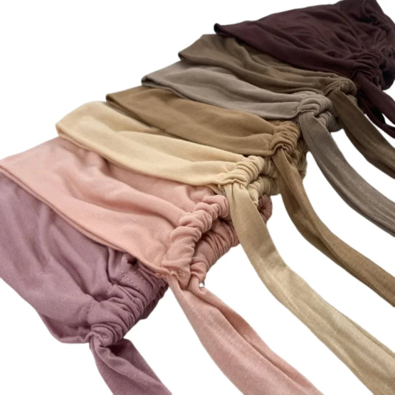  Modal hijab undercap adjustable tie detail
