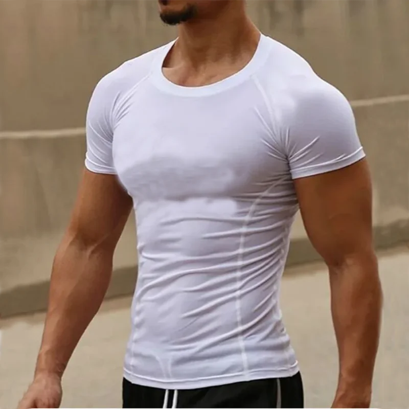 Compression training tee front view