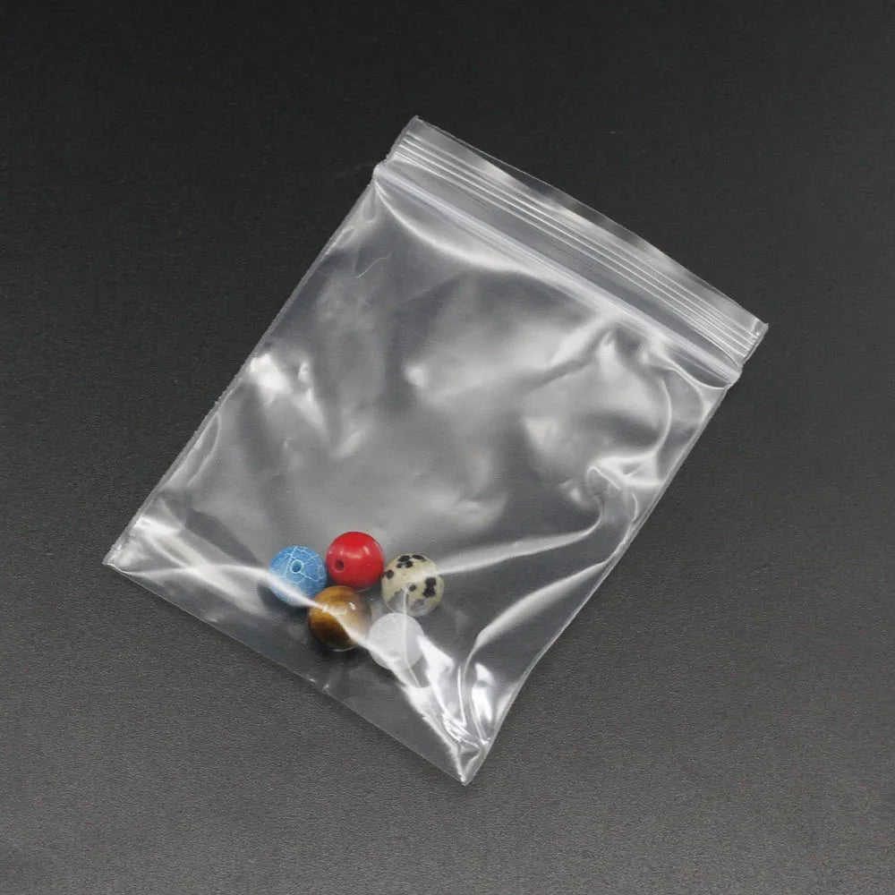 Resealable jewelry storage bags stack of packs