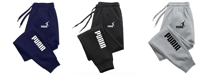 Loose fit jogging trousers front view grey