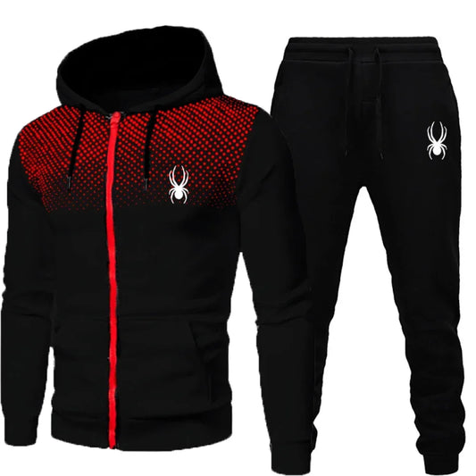 Zip hoodie jogger set worn styled outfit