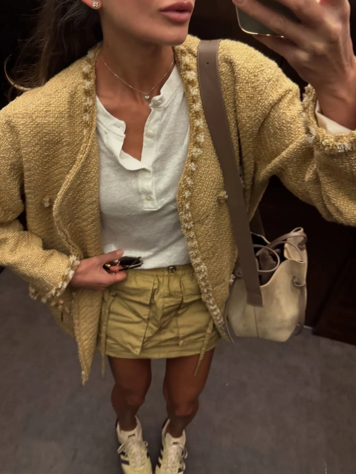 Women's Soft Knit Long Sleeve Tee yellow