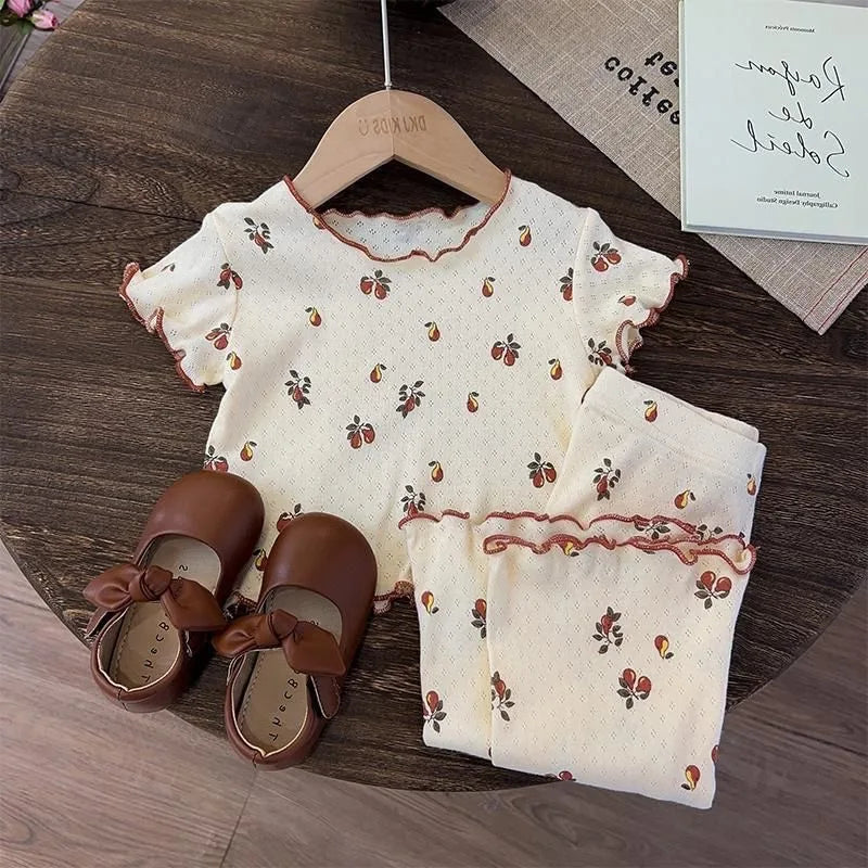 Baby cartoon print sun jacket worn by child