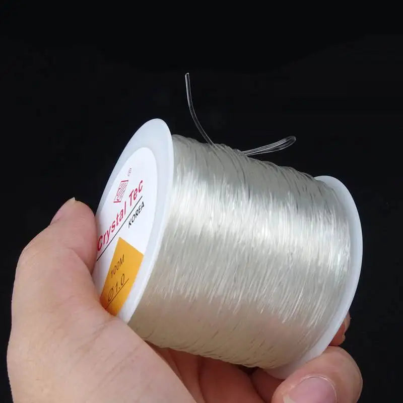Elastic beading thread used in bracelet