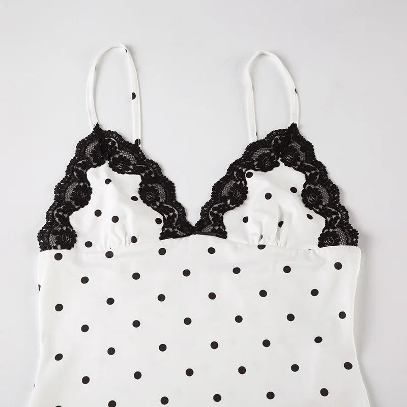 French lace halter vest floral lace closeup