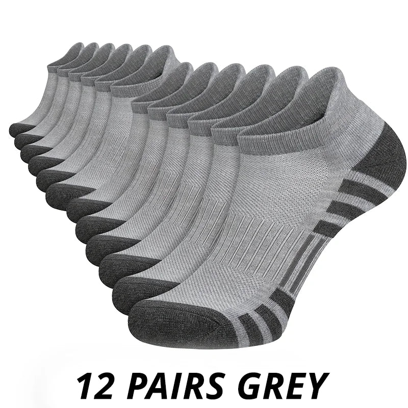 Men's athletic grip socks multi-pack worn during sports
