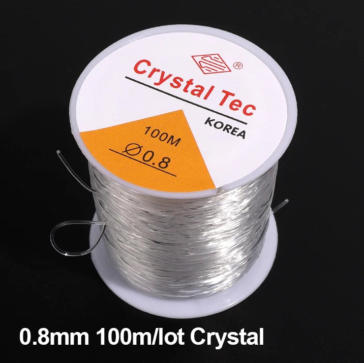 Elastic beading thread used in bracelet