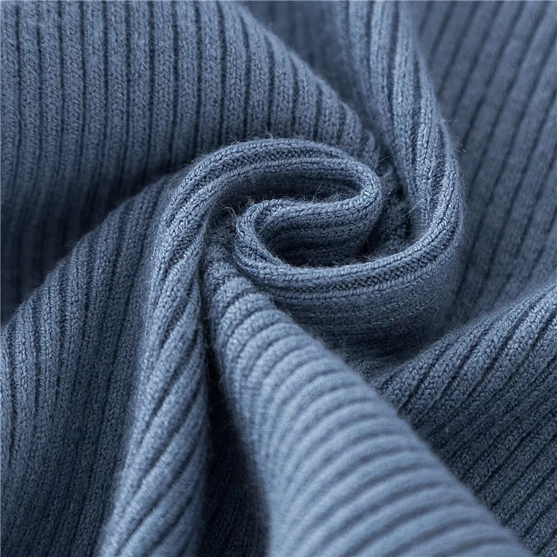 Soft turtleneck sweater front view option