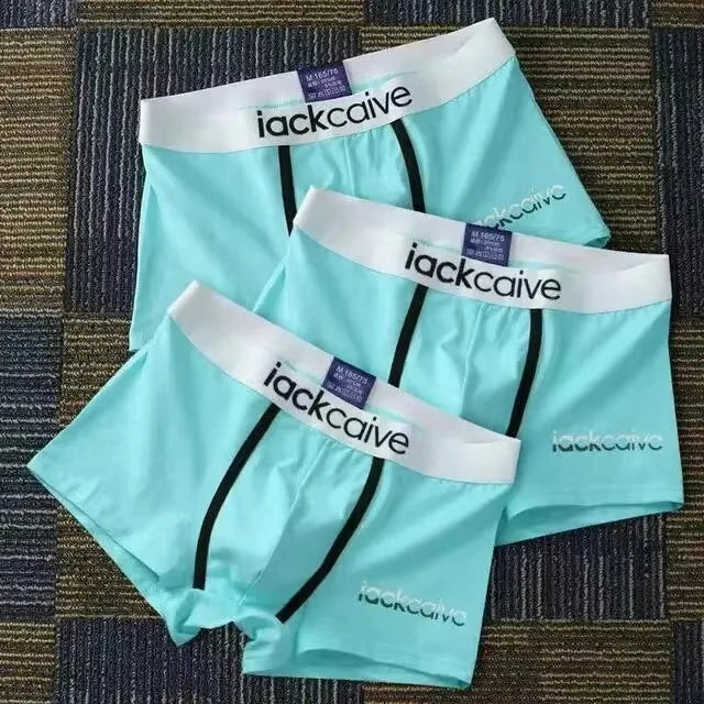 Men's printed cotton boxers size range display