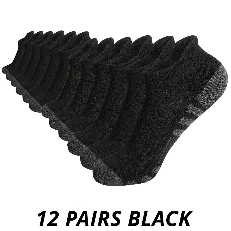 Men's athletic grip socks multi-pack worn during sports